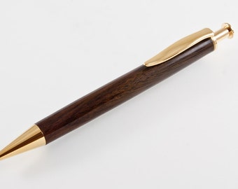 Rich East Indian Rosewood - A long bodied click pen - The Lumberton