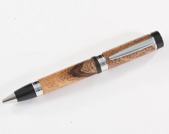 Beautiful Hawaiian Mango wood on a Platinum Albuquerque Ballpoint