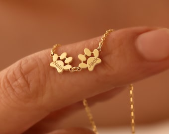 Pulsera personalizada con huella de pata: joyería conmemorativa personalizada para mascotas