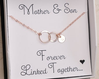 Mother Son Necklace Etsy
