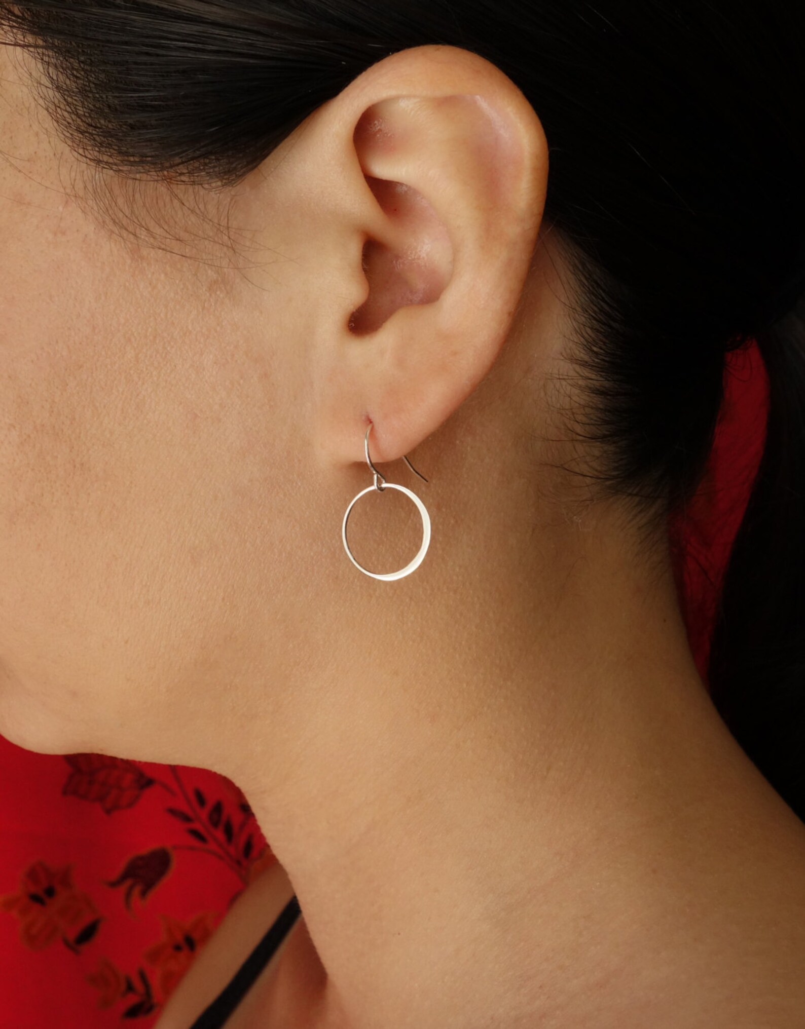 ER-26 Large Circle Drop Earrings main image 0