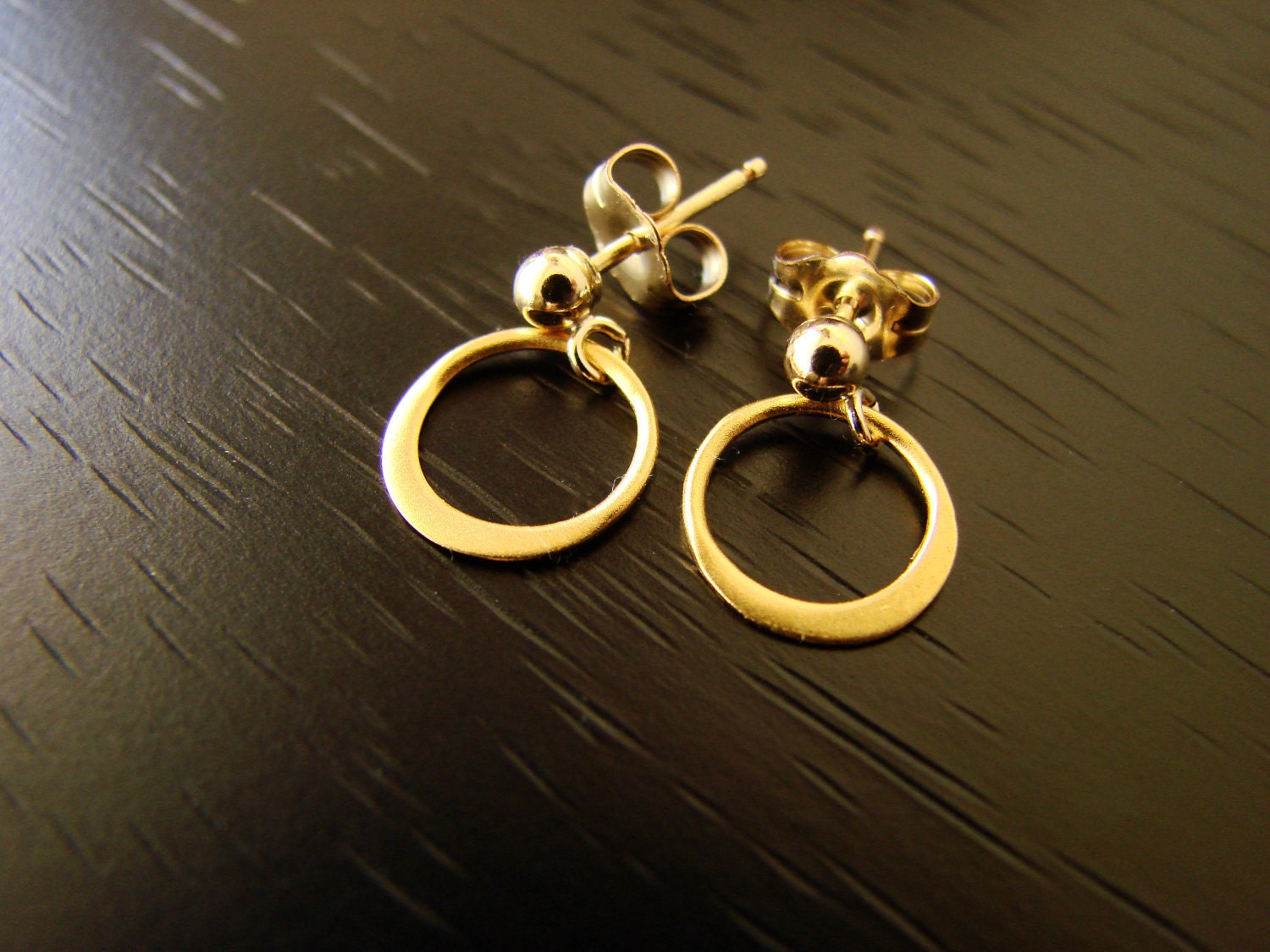 Rose Gold Post Earrings Rose Gold Stud Earrings Stocking Etsy