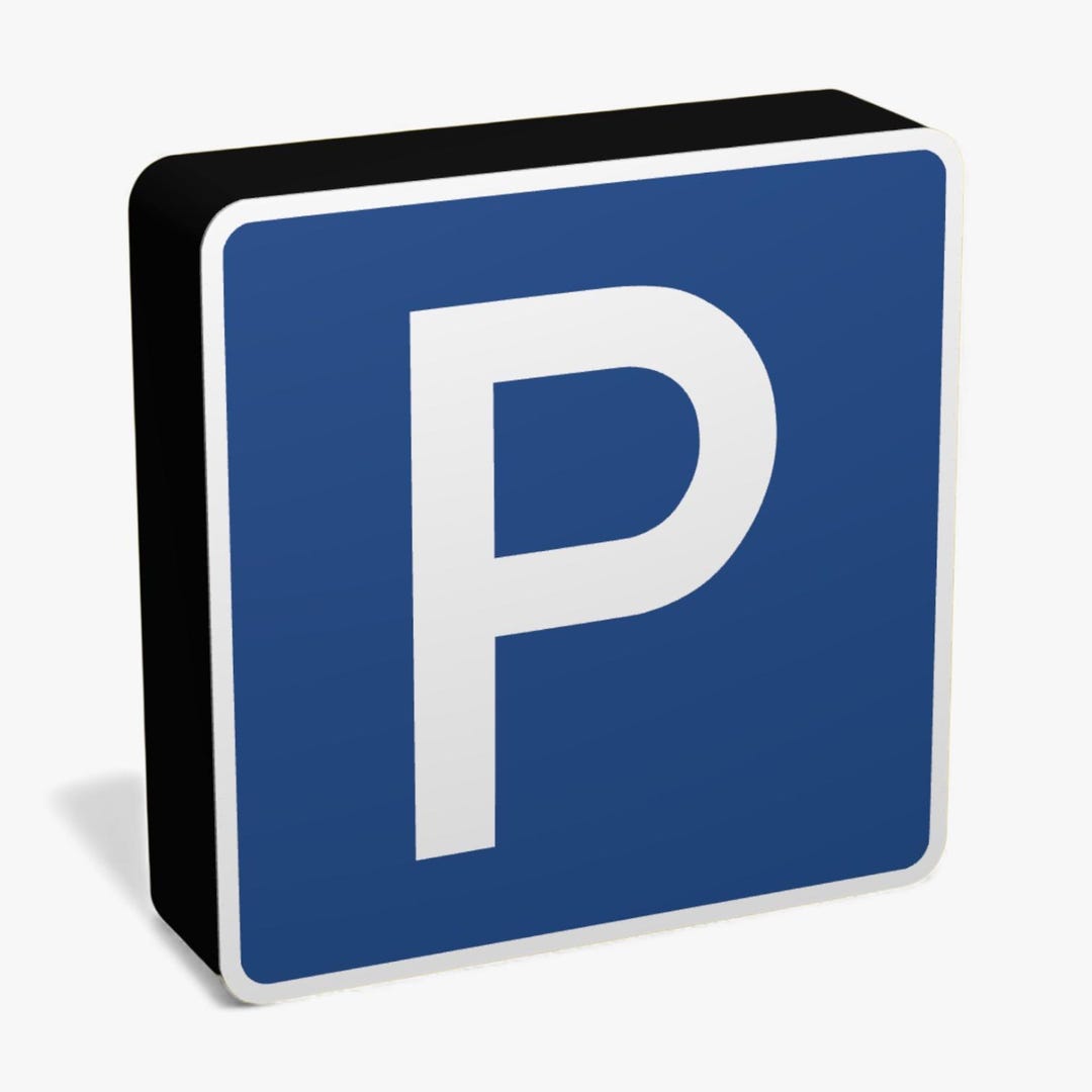 Parken Verboten Schild - 15x10 Cm, 3mm Hartschaum, Auffälliges Verbotszeichen Für Privatgrundstück