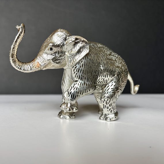 Christofle, Lumière D'argent, Silver Plated Elephant Figurine - Etsy
