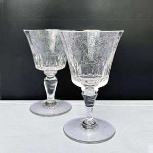Baccarat crystal - 1940&#39;s -  Parme collection   - 6 Port glasses