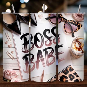 Boss Babe Wall Art Printable | Feminine Office Decor | Girl Boss Quote | Empowering Motivational Poster for Home or Workspace