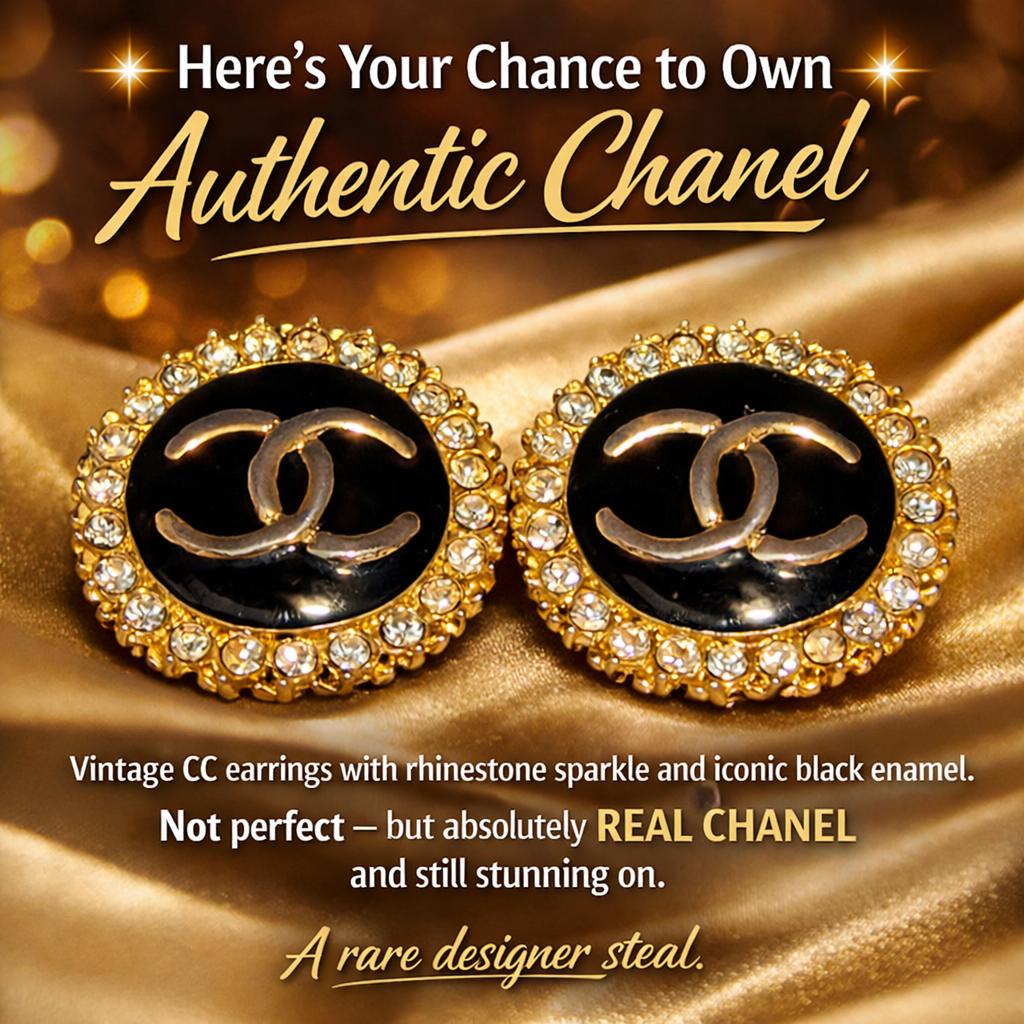 Rhinestone Chanel Logo - Etsy