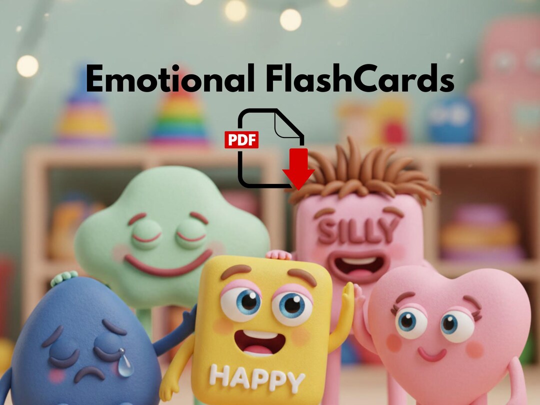 Emotions Flashcards for Kids: Printable Feelings Cards - Educational ...