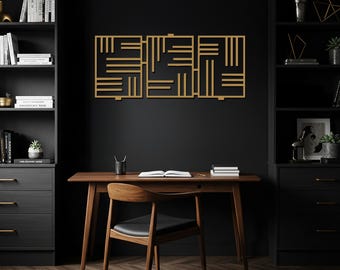 Arte mural islámico Bismillah, letrero metálico con caligrafía kufi, decoración musulmana moderna para el hogar, colgante de pared metálico árabe en negro, dorado, plateado y bronce.