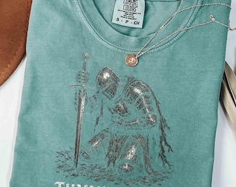 Comfort Colors® Tummy Hurts Shirt, Funny Knight Tee, Sarcastic Sick Day Gift