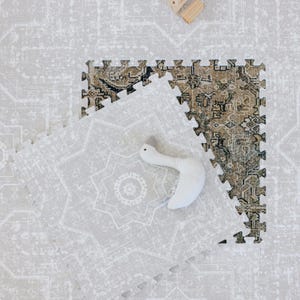 Moroccan Style Baby Play Mat: 6x6 ft EVA Foam, Nursery Decor