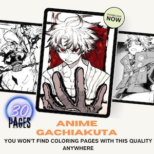 Gachiakuta Anime Coloring Book | Manga Style Printable Pages | Japanese Comic Art Stress Relief | Digital Download PDF