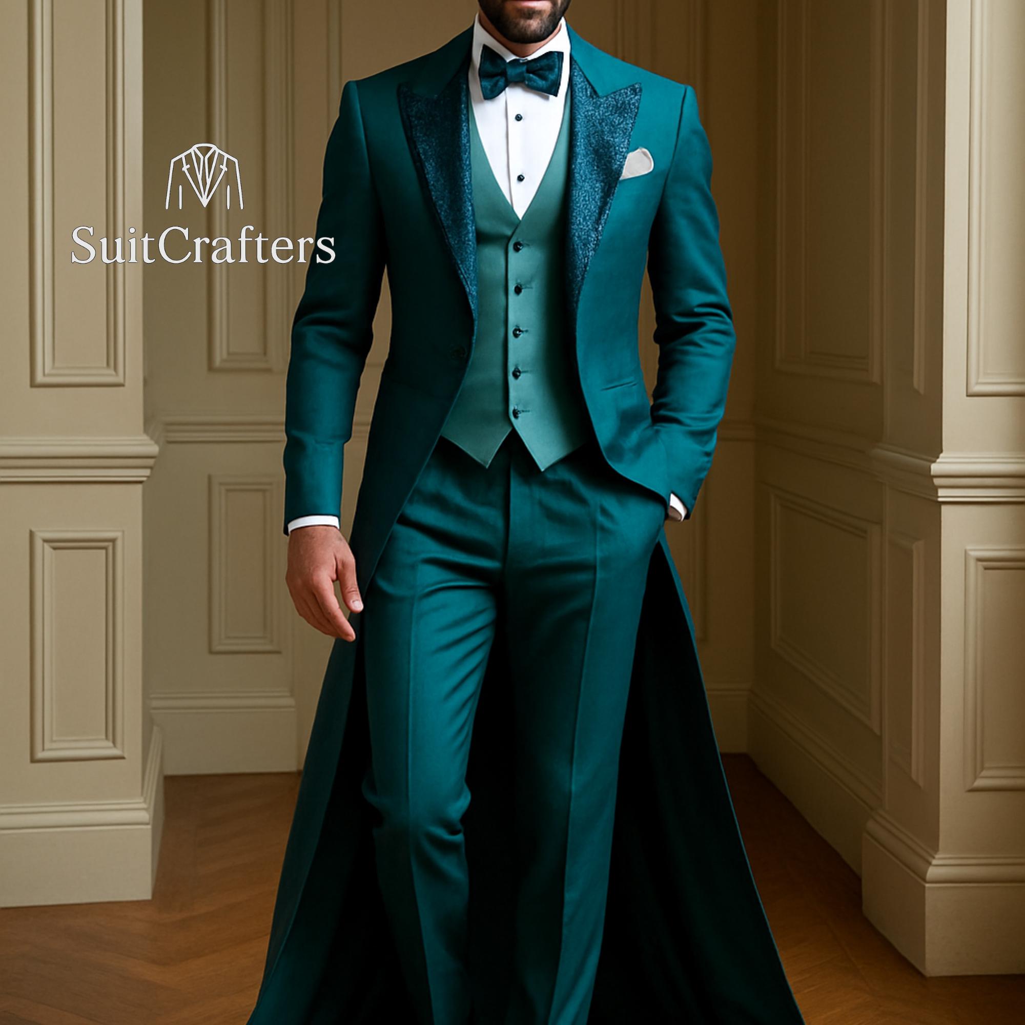 Men Wedding Tuxedo Emerald Green - Etsy UK