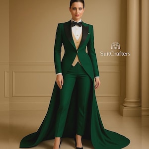 womens tuxedo dress formal gown Adrianna Papell- Matte Jersey Twist Front Tuxedo Gown main image 1