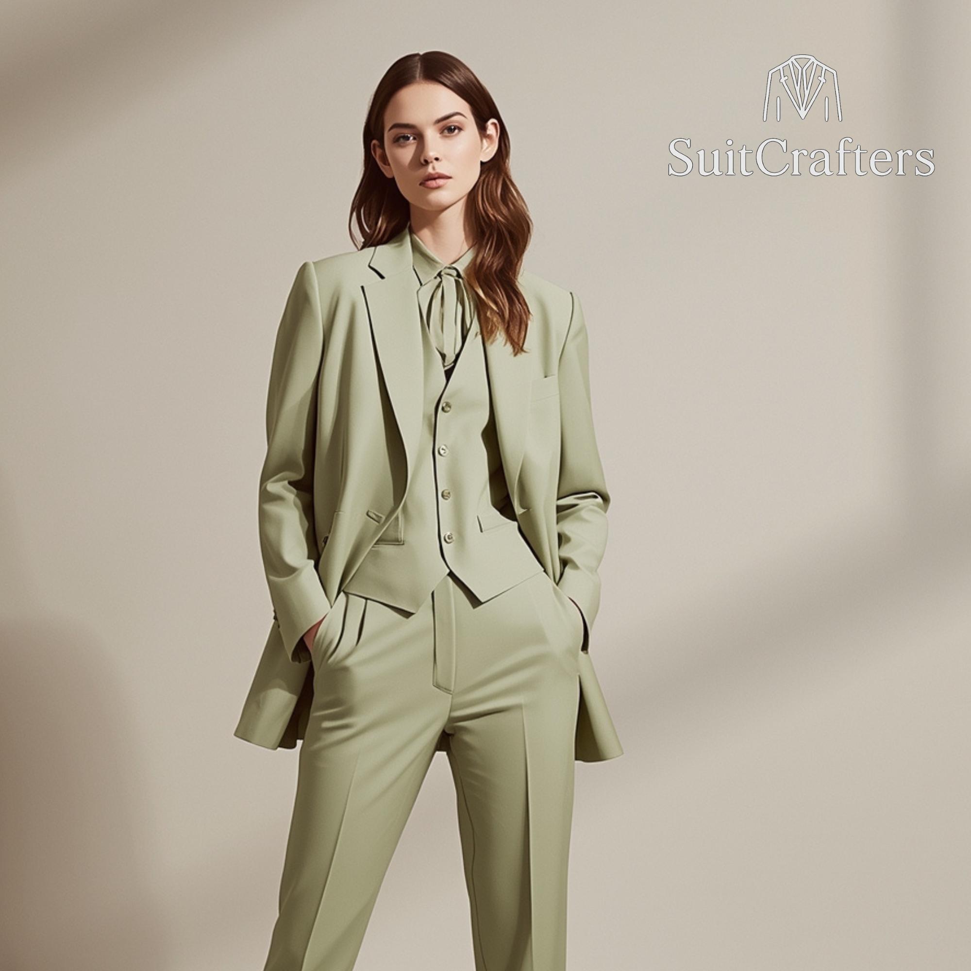 Green Suit Vest Womens - Etsy