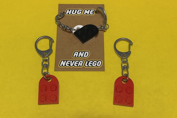 Break-apart LEGO Heart Keyring | Friendship, Couples Gift