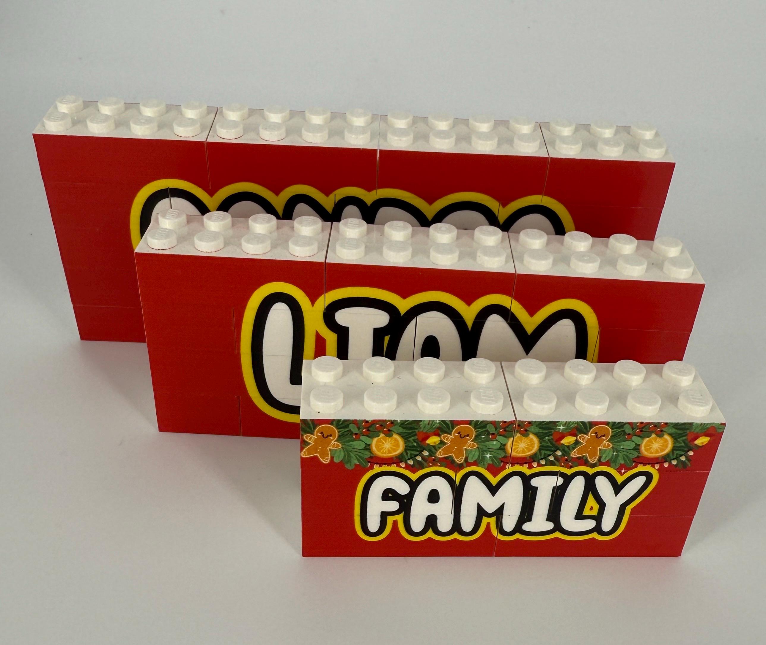 Lego Name Rhett Personalised Lego Bricks Custom Printed With Your Name , Seat Names ...