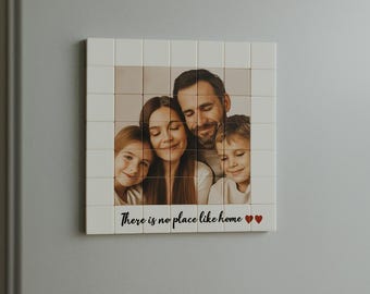 Custom LEGO Photo Magnet Puzzle, Personalized Gift