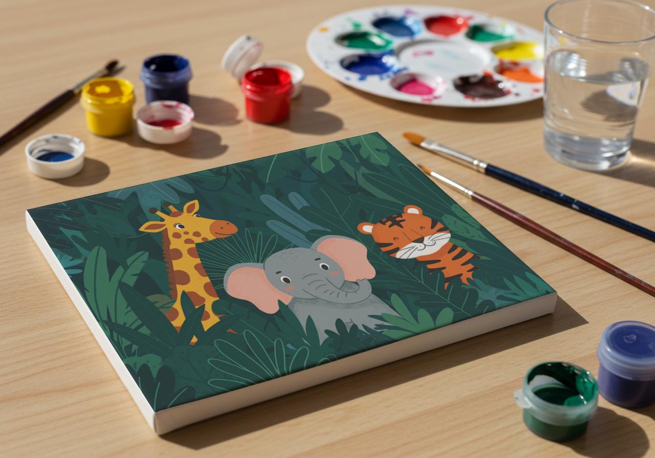 Paint by number elephant - Etsy België, image size:1280x896