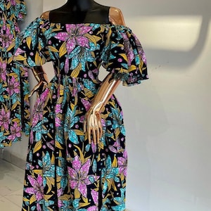 African Dress, plus size dresses, African print dress for summer, church or festivals, Ankara dress, gift for her