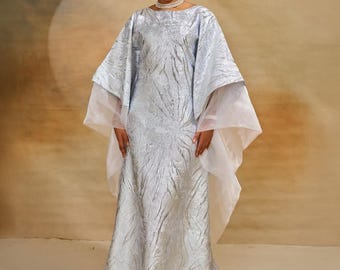 African boubou dress, Brocade kaftan for mother of the bride, Church dresses, formal dress, Plus size kaftan dress, Eid dress, modest dress