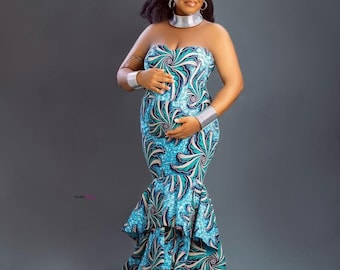 african dresses for pregnant ladies African Maternity Dress/african Maternity Dress for Photoshoot/african  Maternity Midi Dress/african Maternity Gown/african Baby Shower Dress