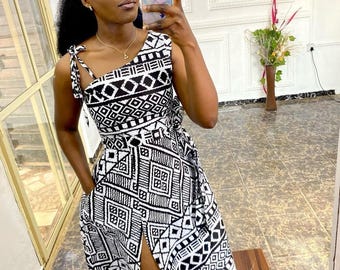 African dress| Mini Dress with Pockets| summer dress| Plus Size African clothing for women| short Dress| Ankara short dress