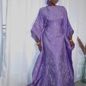open lace back dress Wedtrend Women Purple Plus Size Mother of The Bride Dress with Appliques A Line Long Wedding Party Dress, Purple / 4XL main image 0