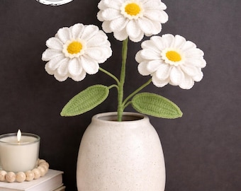 Schema PDF per realizzare un fiore di zinnie bianca all'uncinetto
