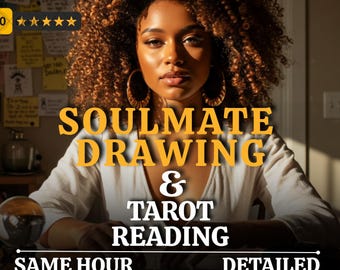 Samma timme själsfrändeteckning och tarotläsning: Porträtt av blivande make