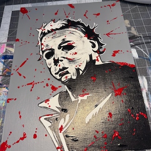 Micheal myers pop art acrylic painting original