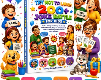 Try Not to Laugh 200+ Joke Battle for Kids Printable PDF
