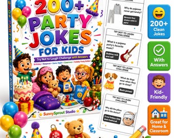 200+ Party Jokes for Kids PDF, Try Not to Laugh Challenge with Answers