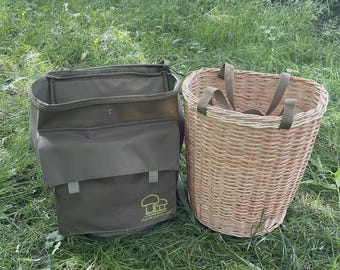 Mushroom Foraging Backpack with 27L Willow Basket