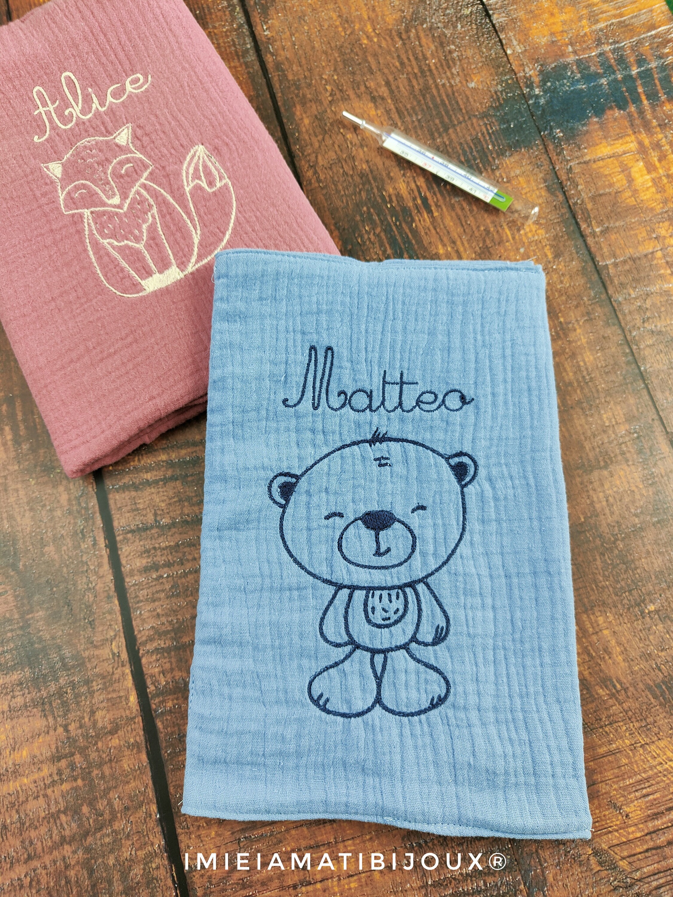 Custodia In Feltro Per Libretto Sanitario - Chiusura A Bottone, Motivo Orso, 2 In 1 Per Documenti E Vaccini - Foto 9