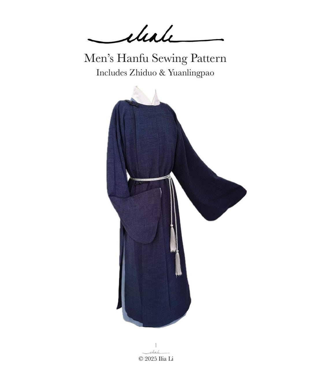 Men's Hanfu Sewing Pattern With Instructions: Includes Zhiduo ...