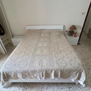 Handmade crochet bedspread