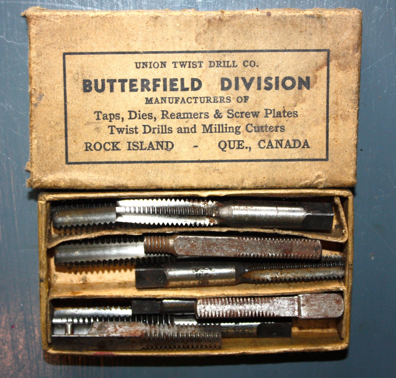 Antique Union Twist Drill Co. Butterfield Division Etsy