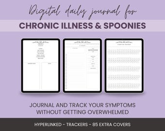Hyperlinked Chronic Illness Journal: Spoonies, Fibromyalgia, ME CFS, POTS, Pain, Invisible illness, Adhd