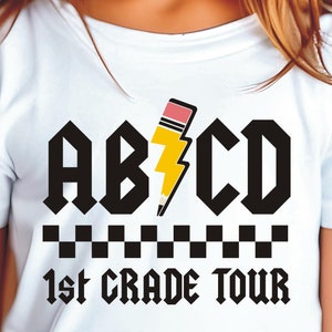 Abcd Back To School Svg, Abcd 1st grade tour svg, Abcd Teacher tour png, Abcd rocks svg png sublimation, eps, dxf, png, svg files for cricut