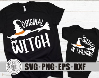 Mommy and me Halloween svg | Baby Witch svg | Matching shirts svg | Cut files for cricut, silhouette