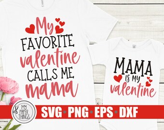 Valentines Day SVG | Mommy and me svg | Cutting files for Silhouette Cameo, ScanNCut, Cricut