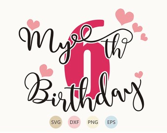 Free Free 325 6Th Birthday Princess Svg SVG PNG EPS DXF File