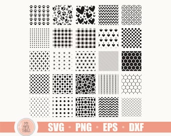 Background SVG bundle, Pattern SVG, Chevron SVG, Plaid Svg, Honeycomb Svg, Mermaid Scale Svg, Dxf, Png, Eps, Files for Cricut, Silhouette