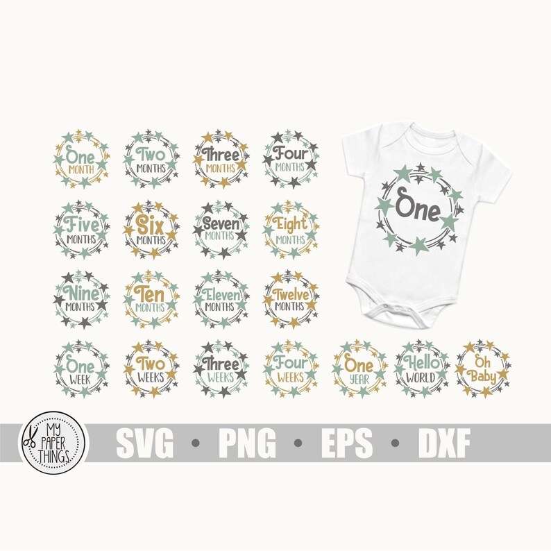 Free Free 60 Baby Monthly Milestone Svg SVG PNG EPS DXF File
