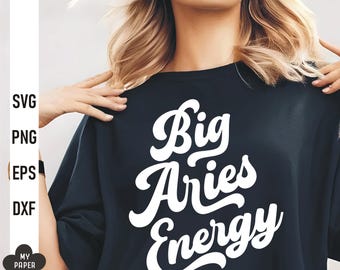 Großer Widder Energie Svg Png, Aries Geburtstag svg, Widder Sternzeichen svg, März April Geburtstag svg, svg Dateien für Cricut, Silhouette, Cameo