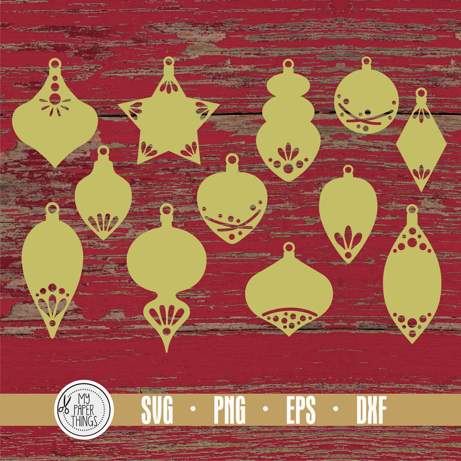 Christmas Gift Tags SVG Bundle Christmas Ornament Svg - Etsy