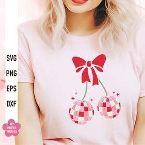 coquette cherry svg, cherry bow png, bow outline svg, cherry bomb png, soft girl era png, cherries svg, coquette aesthetic vday png