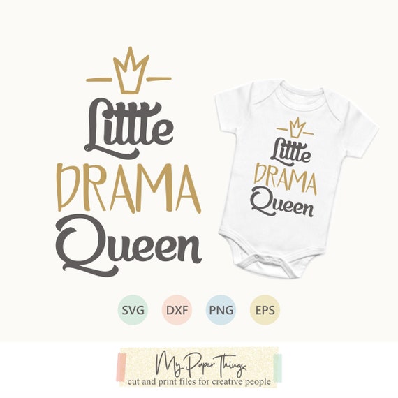 Download Baby Svg Designs Little Drama Queen Svg Newborn Svg Baby Etsy