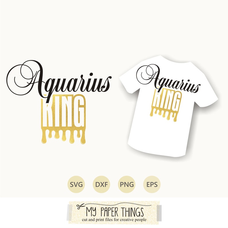 Download Aquarius King SVG January February Birthday svg Drip svg ...